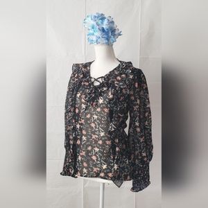AMERICAN RAG Lace Trimmed Top
